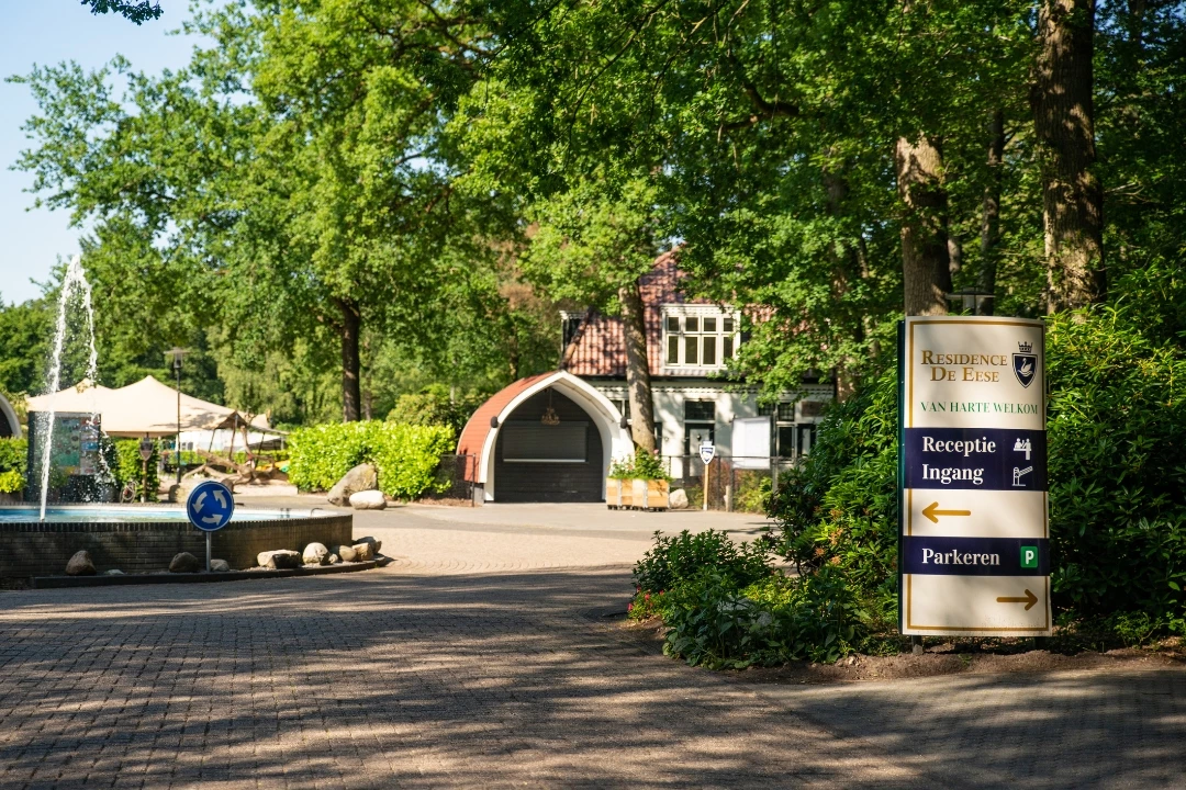 Ingang van vakantiepark Residence De Eese nabij Giethoorn